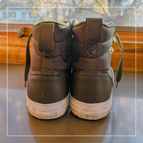 Converse insulated winter high tops size men's 10 women's 12 - Picture 3 of 5